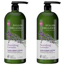 AVALON ORGANICS 薰衣草精油滋潤乳液 潤澤肌膚, 907g, 2瓶