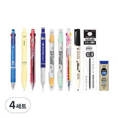 JAVAPEN 學習文具組, 藍色(0.38 Jet3Ball M), 4套