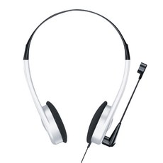 KTnet 廣鐸 HP15X頭戴式電腦耳機麥克風 65g, KTSEP321-HP15AUX, 銀色