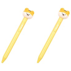 POPO FANCY Hamchi 搖頭原子筆 0.7mm, 黃色, 2個