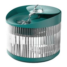 AIWO 艾窩 自動循環飲水機 1.8L容量 適用於貓和小隻犬, 森林綠, 1個