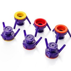 REAL PICKY 實惠倒立瓶蓋 + 防漏墊圈組合, 混色, 1套