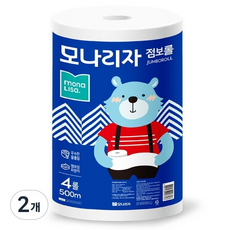 모나리자 1겹 점보롤, 500m, 4개입, 2개