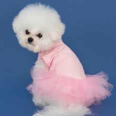 DOG-i 寵物層層蛋糕裙洋裝, 粉紅色