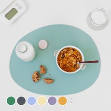 ade.l Big Pebble系列矽膠餐墊, 薄荷, 407*320mm