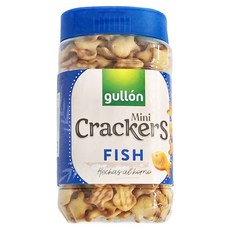 gullon 穀優 迷你小魚造型點心餅, 350g, 1罐