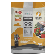 nu4PET 陪心寵糧 室內貓用 無穀低敏貓糧, 1袋