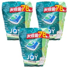 JOY W 洗碗機專用清潔凝膠球 大容量76個, 1.022kg, 3袋