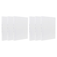 KING JIM A4透明文件夾 40頁, 白色, 6個