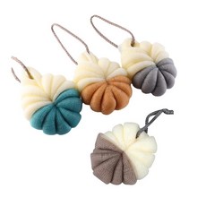 ABM 摩登花朵沐浴球, 隨機出貨, 4個, 1入