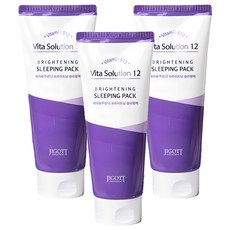 JIGOTT 維他命晚安面膜 肌膚亮白, 180ml, 3條