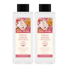더허브샵 디퓨저 리필오일, 양재동꽃시장, 200ml, 2개