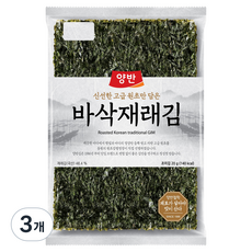 양반 바삭재래김 전장 5p, 3개, 20g