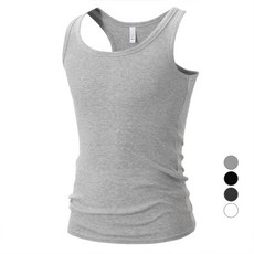 엠엔씨 남녀공용 스판 골지 나시티 MDBT496SR