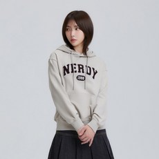 NEDRY 圈圈紗拱形Logo套頭連帽衫