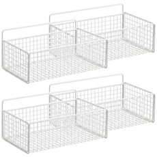 小麥購物 網格置物架 C194 小 260g, 4個, 白色