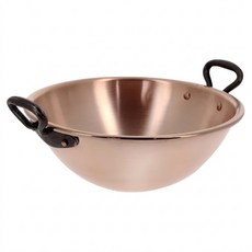 de Buyer 畢耶 鑄鐵雙握耳半圓全銅打蛋盆 蛋白打發 26cm 6581.26 單件 1個 26cm