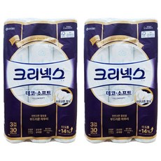 Kleenex 舒潔 三層印花捲筒衛生紙, 27m, 30捲, 2袋