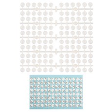 Make Great 圓形凸面美甲色卡, 透明色, 1個