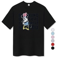 일루소 남녀공용 디즈니 비카인드 반팔 면 티셔츠