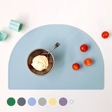 ADEL Slim Arch 矽膠桌墊 2p, 386*268mm, Sky Blue, 1組