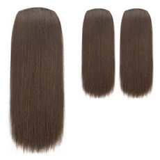 로이마스터 부분가발, 3개, 라이트브라운