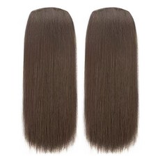 로이마스터 부분가발, 2개, 라이트브라운