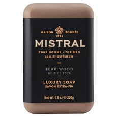 Mistral 柚木麝香 沐浴皂, 250g, 1個