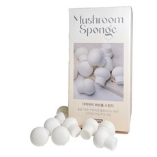 DIAMI 蘑菇漸層海綿 50入, 白色, 1個