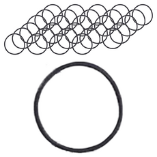 gloss&glow 無接縫髮圈 厚5mm 直徑50mm, 黑色, 36個