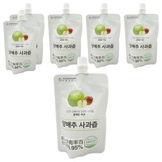 YEONDOOFARM 甘藍菜及蘋果汁, 100ml, 6個