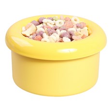 BOWLBOWL 小型犬貓飯碗Hello甜甜圈碗 3件組 10cm, 起司黃, 1套