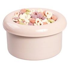 BOWLBOWL 小型犬貓飯碗Hello甜甜圈碗 3件組 10cm, 蜜桃粉, 1套