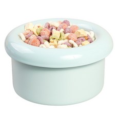 BOWLBOWL 小型犬貓飯碗Hello甜甜圈碗 3件組 10cm, 天空藍, 1套