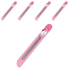 buyhearts 口袋美工刀 P-HKCT 小, 5個, 凱蒂貓