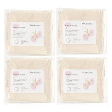 MARURU 寶寶口腔專用紗布帕, 40條, 原色