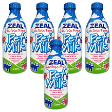 ZEAL 紐西蘭犬貓專用鮮乳 不含乳糖, 1L, 5瓶