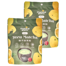 O'natural 歐納丘 柚子抹茶粉, 10g, 6條, 2袋