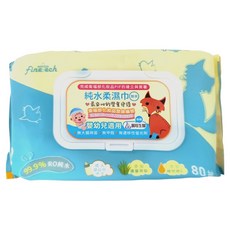 釩泰純水柔濕巾 平紋, 1包, 80張
