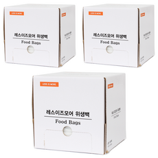 레스이즈모어 대용량 위생백, 소(S), 1000개입, 3개