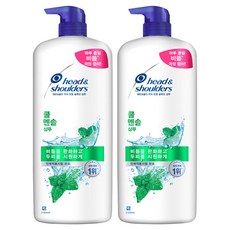 헤드앤숄더 쿨 멘솔 샴푸 대용량, 1.2L, 2개