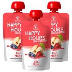 Happy Hours 生機纖果飲 蘋果/藍莓/草莓, 100g, 3入