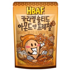 HBAF 焦糖杏仁果與蝴蝶餅 韓國原裝進口 鹹甜好滋味, 120g, 1包