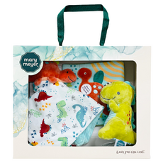 Mary Meyer 蜜兒臻藏禮盒 Set 3入 柔軟舒適觸感 全面安全測試, 恐龍 多色, 1盒