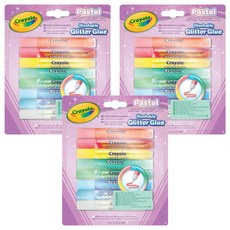 Crayola 繪兒樂 可水洗閃光凝膠筆 8色, 閃光凝膠筆 綜合顏色, 3組