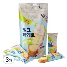 튀기지 않고 바삭하게 구운 달콤한 프렌치 밀크바게트 바닐라우유맛 10P, 3개, 200g