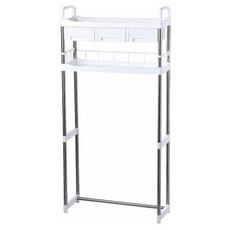 品屋 多層馬桶置物架, 白色, 1個