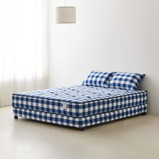 이노센트 헤븐 스탠다드 독립 포켓 매트리스 + 파운데이션 세트 방문설치, 오션블루, 370mm