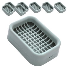 Hi Uncle 簡約馬卡龍色瀝水肥皂架, 8個, 藍色