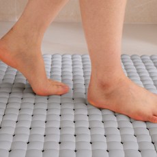 aguard 雲朵氣墊PVC 6入 排水防滑 浴室防滑墊套組, 灰色, 1套